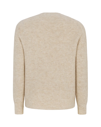 Soft Rebels - SRAlliy Strik Cardigan - Wood Ash Melange